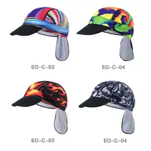 Анти-пот маленькая велосипедная Кепка с принтом быстросохнущая дышащая Солнцезащитная Складная Кепка с клапаном головной убор для езды на велосипеде бег