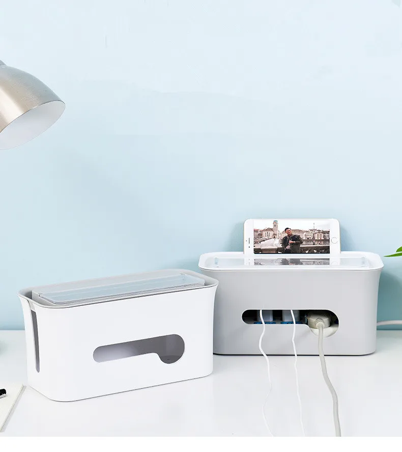 

Многофункциональный Штекерный ящик для хранения, настольный шнур питания, штепсельная плата, зарядное устройство, компьютер, Противопыльный пластиковый контейнер QA 141, 1 шт.