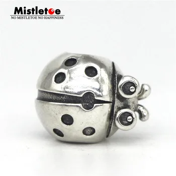 

Mistletoe 925 Sterling Silver Lucky Ladybug Charm Bead European Jewelry