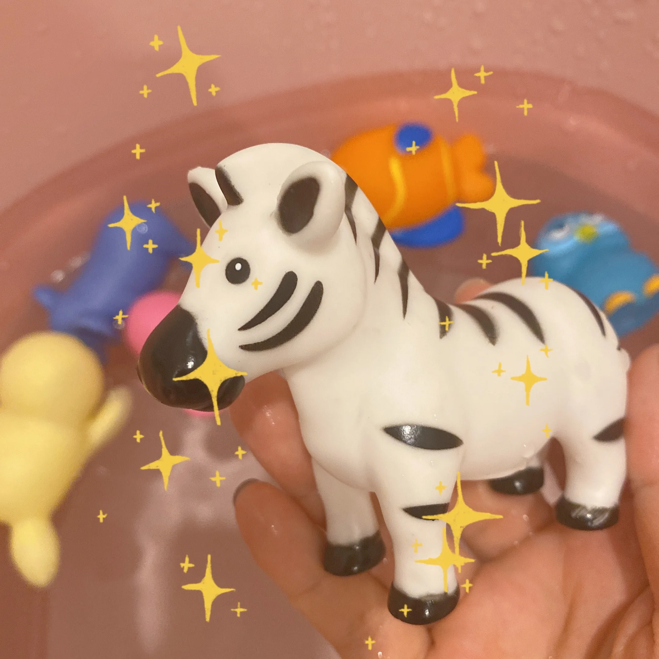 Baby Bath Toys Lovely Mixed Animals Swimming Water Toys Colorful Soft Rubber Float Squeeze Sound Bathing Toy for Baby Gifts 4