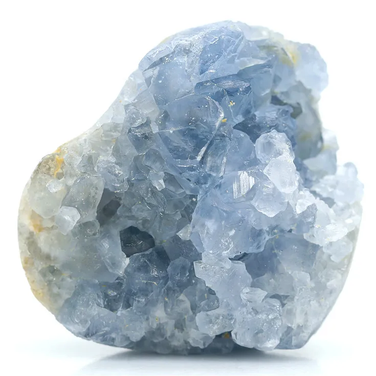 

1pc 3--5cm Natural Blue Celestite Crystal Cluster Egg Mineral Specimen Kyanite Druzy Geode Stones Home Decoration Yoga Gift