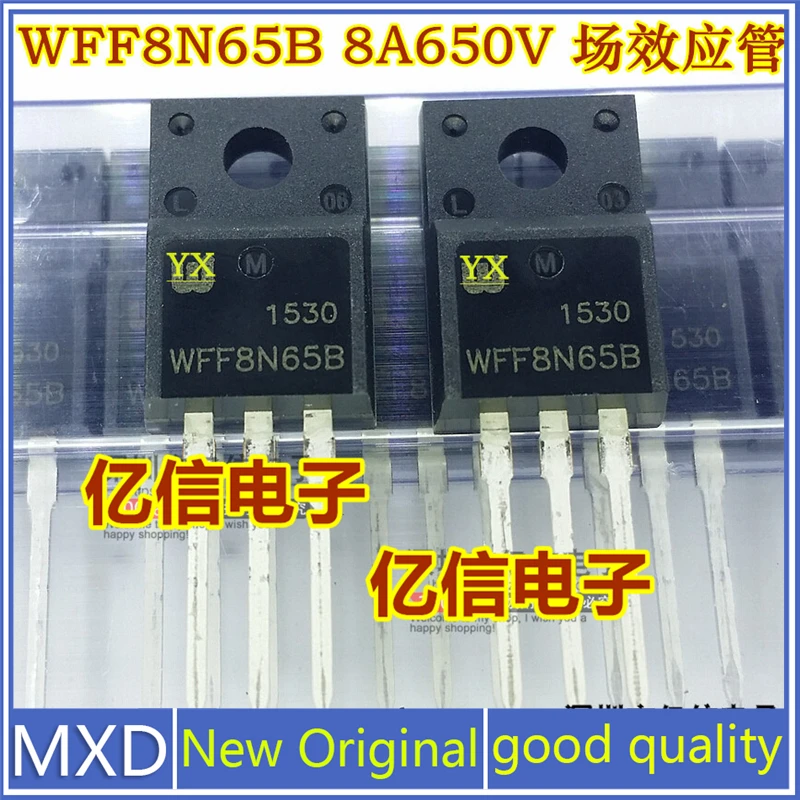 

5Pcs/Lot New Original WFF8N65B 8A650V Genuine Field Effect Mos Tube TO220F Good Quality