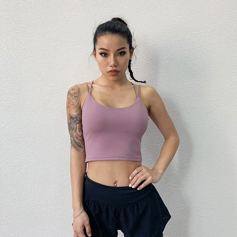 

PS Seamless Running Vests Sweat Gym Sport Tank Tops Fitness T shirt femme Exercise Yoga Camis Crop Tops Training T-Shirts Femme