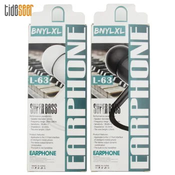 

300pcs Super Bass 3.5mm Stereo Earphones with Mic for Samsung Xiaomi Mobile Phone In-Ear Handsfree Earbuds For Smartphone PC