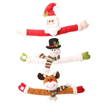 

New Christmas decorations small creative curtain button cartoon old man Snowman elk curtain decoration