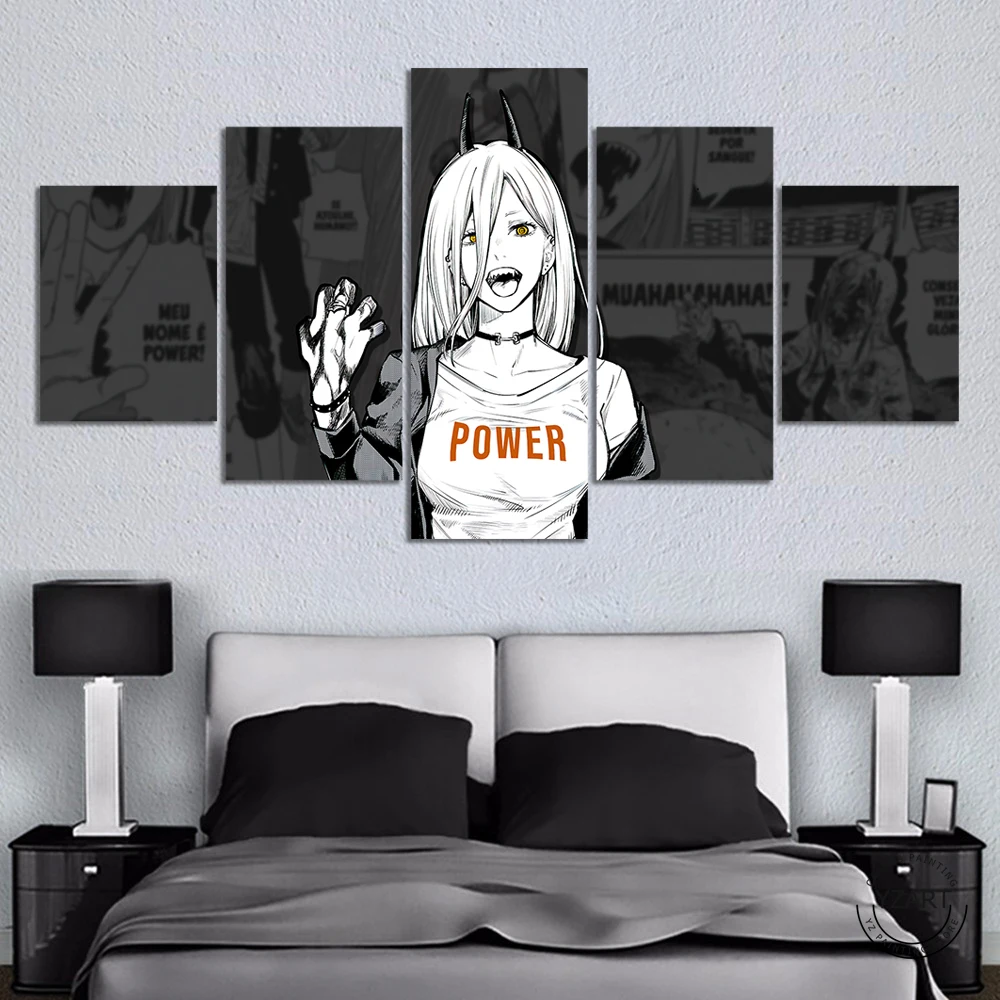 

Chainsaw Man Power Anime Poster Unframed Canvas Painting for Wall Decor Wall Art Room Decor Gift