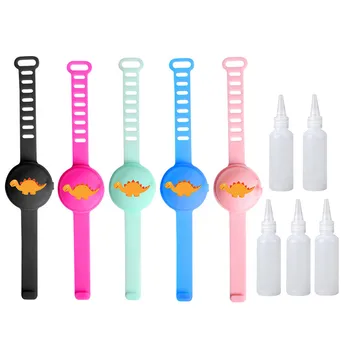 

5PC adult children Hand Sanitizer Dispensing Portable Bracelet Wristband Hand Dispenser 20ML anime браслет браслеты аниме Q4