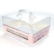 Finecolour портативный многофункциональный ящик для хранения маркер специальный пластиковый ящик 240 отверстия Подходит для EF100/101/102 прочный