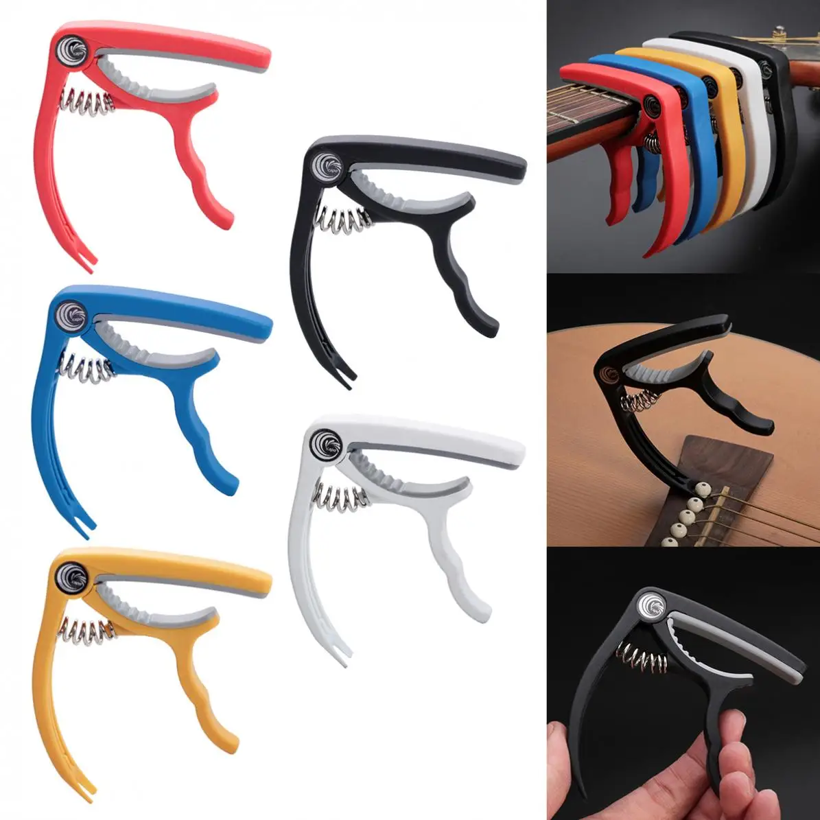 

Universal Plastic Steel Colorful Guitar Capo with Pin Puller for Acoustic Electric Guitar Ukulele Tuning