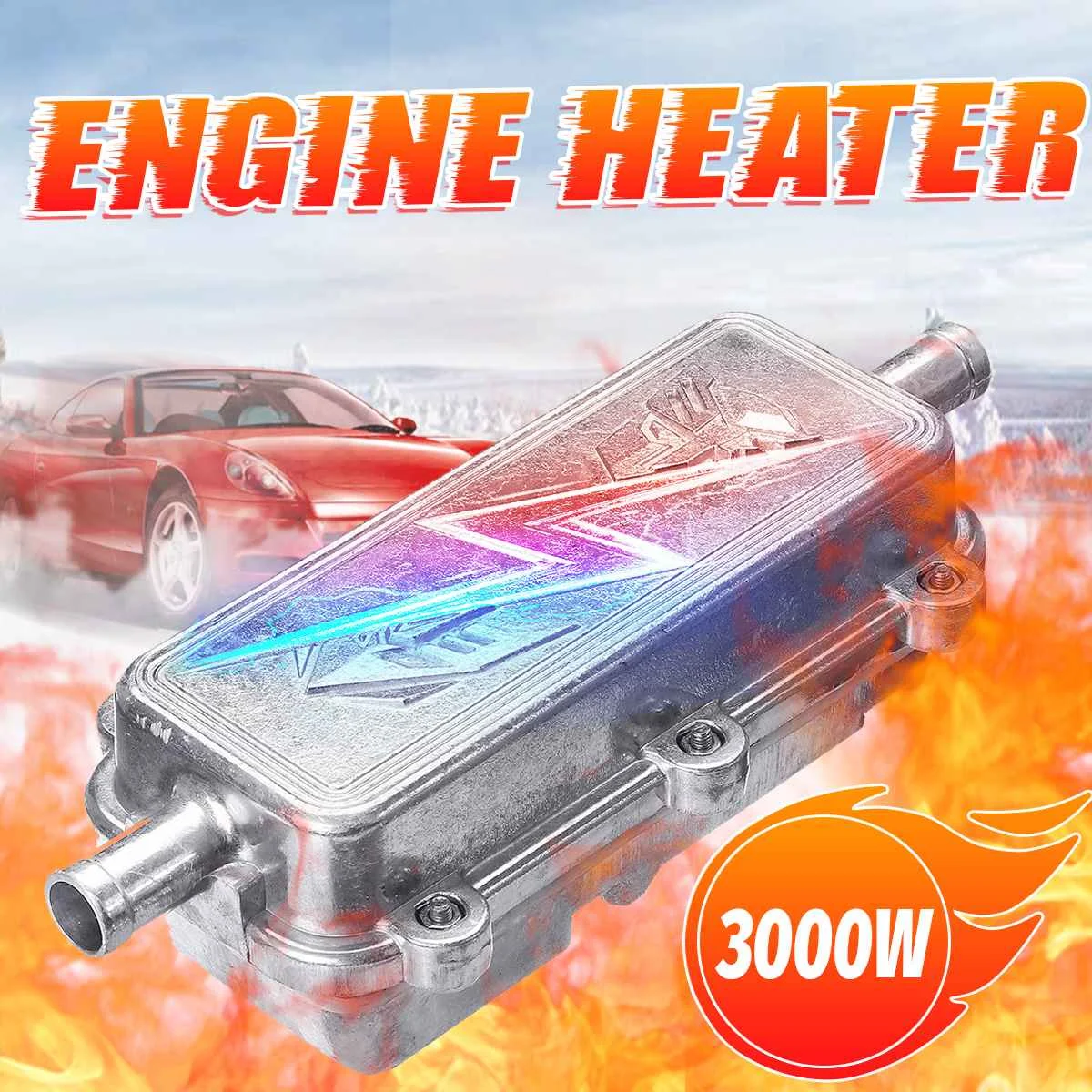 3000W 220 V-240 V нагреватель блока цилиндров двигателя автомобиля подогреватель алюминиевый подогреватель двигателя водонагреватель резервуар для воды Воздушный стояночный нагреватель для двигателя караван ЕС вилка