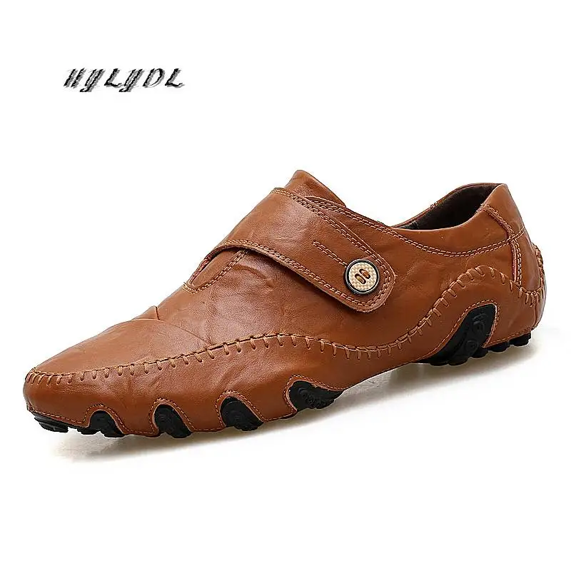 

Men Loafers Shoes Genuine Leather Breathable Flat Casual Moccasins Soft Driving High Quality Shoes Mokasin Kasual Footwear Male