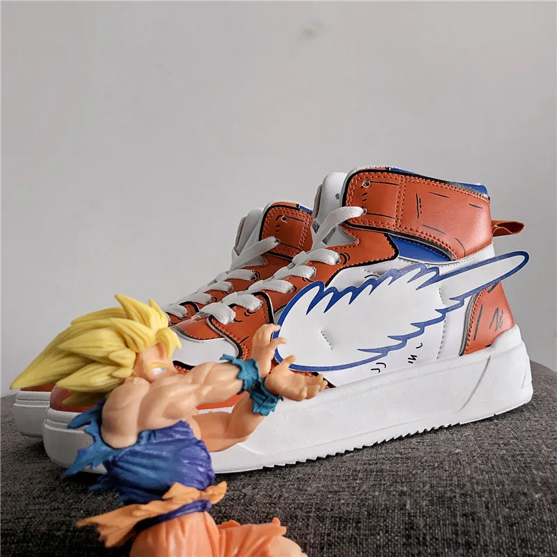 Men's Pikachu Shoes Sneakers Autumn Winter PU Leather Classic High Top Men Vulcanized Shoes Casual Men's Boots Male