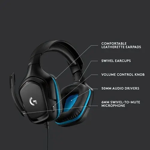 Logitech G G432 7.1 Headset Pemutar Suara Surround 50Mm Teknologi Driver  DTS 6Mm Mikrofon Semua Platform Kompatibel Kenyamanan dan Daya Tahan  Jantung Semuanya 981 000770|Earphone \u0026 Headphone| - AliExpress