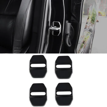 

4PCS Stainless Steel Car Door Lock Buckle Cover Trim Sticker for Jeep Renegade 2016-2020 / Grand Cherokee 2011-2020 accessories