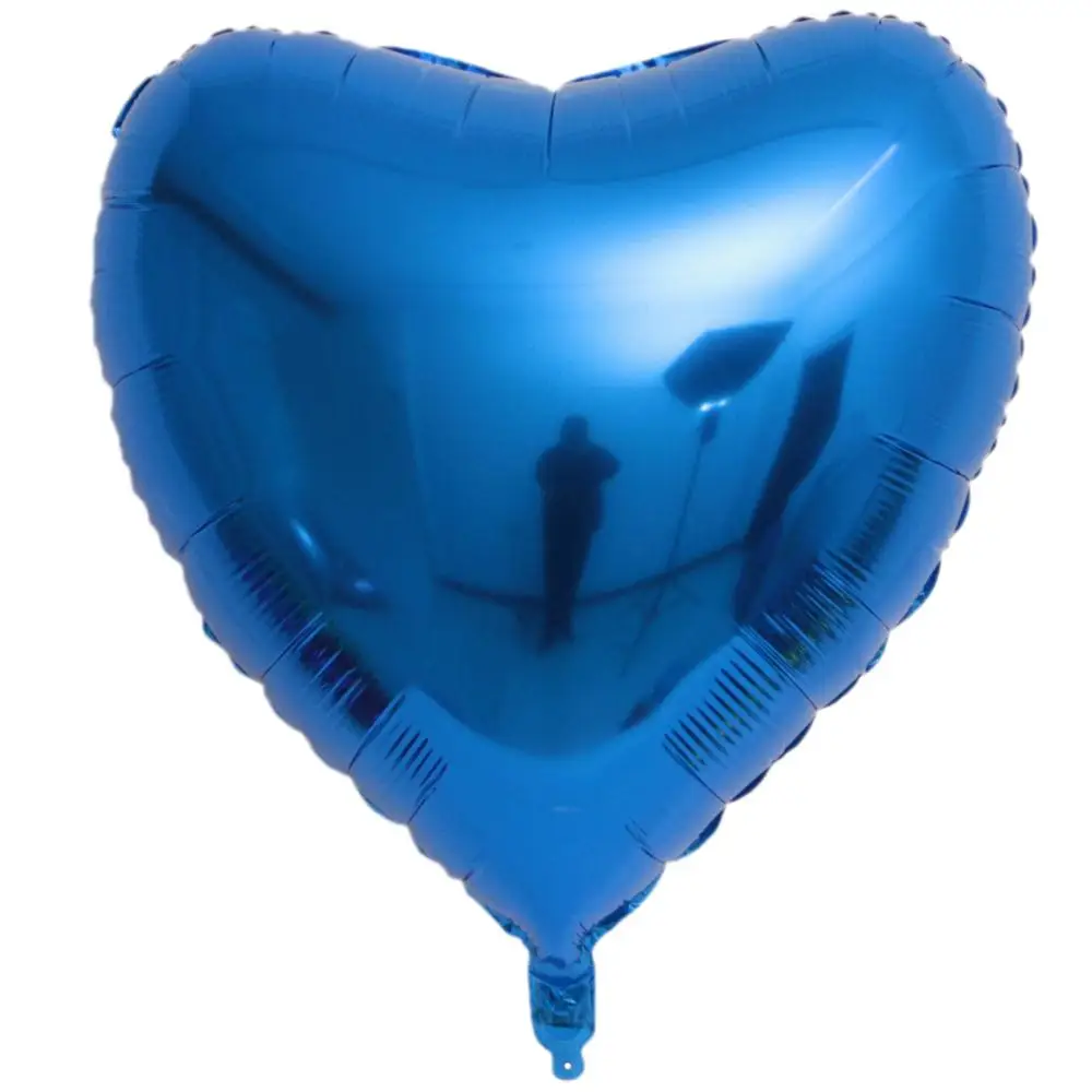 2pcs blue GIHOO 2 шт 75 см в форме сердца алюминиевые шары надувные из фольги на день рождения Декорации на свадьбу, вечеринку, День святого Валентина - Цвет: 2pcs blue