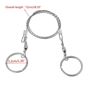 

Field Survival Stainless Wire Saw Hand Chain Saw Cutter Outdoor Emergency Fretsaw Camping Hunting Wire Saw Survival Tool