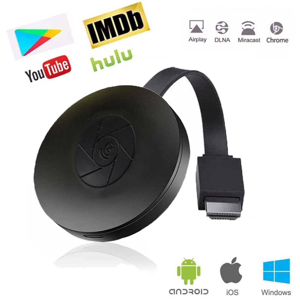 Новинка HD 1080p Wi Fi адаптер для дисплея YouTube AirPlay Miracast TV Stick Google 2 3 Chrome Crome Cast Cromecast