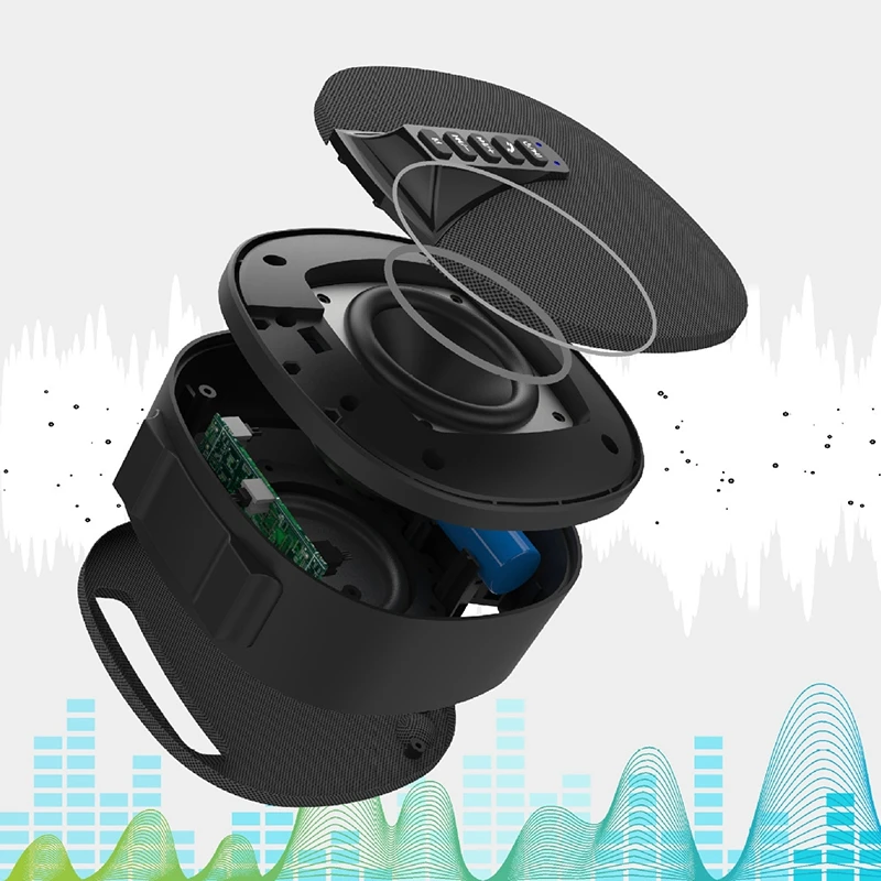 Беспроводной Bluetooth динамик Водонепроницаемый мини портативный стерео музыка открытый Громкая связь динамик для iPhone для телефонов samsung