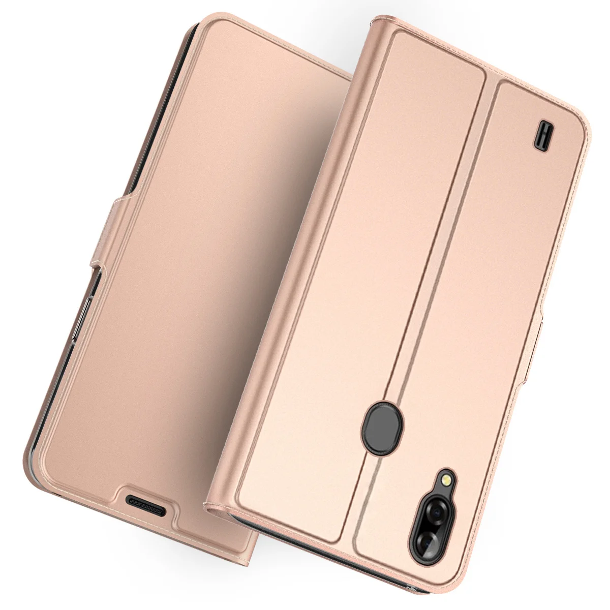 Для Blackview A60 A60 PRO Чехол кожаный флип-стенд полная защита ударопрочный кошелек чехол для Blackview BV9600 Pro Чехол для карт - Цвет: Rose Gold