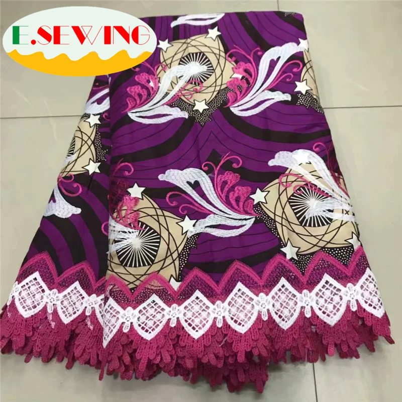 Африканская восковая кружевная ткань Лидер продаж новейшее поступление восковое кружево с гипюровым шнуром кружевная ткань для нигерийского свадебного платья