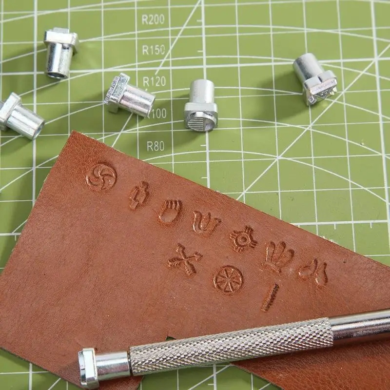 Craftool углеродистая сталь штамп с символом набор 49 штампов для металлических ювелирных изделий Tandy кожа несмывающийся из стоимости