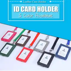 PU ID держатель бейдж со шнурком чехол для кредитных карт рабочий держатель карты студенческий банковский идентификатор аксессуары для