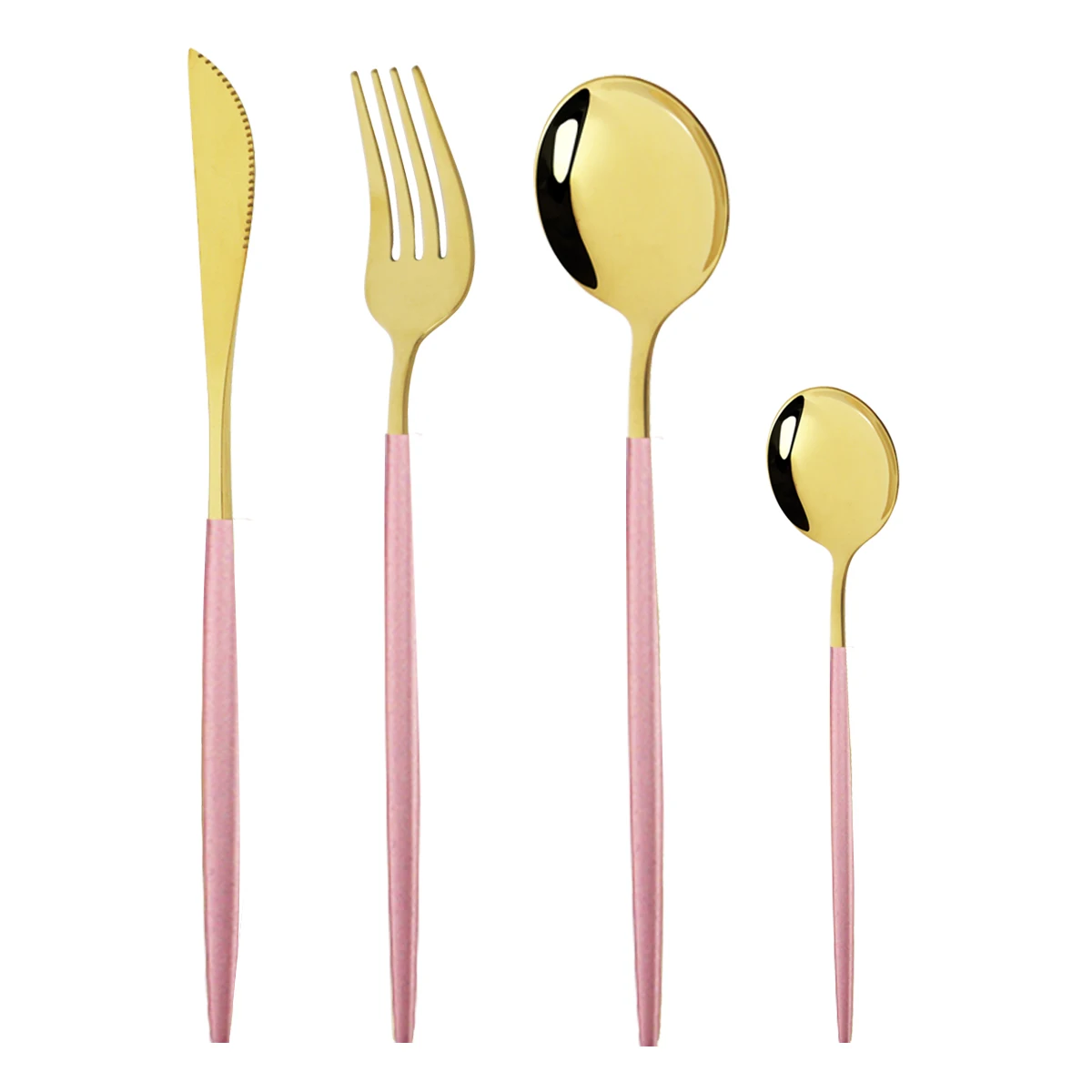 4Pcs Pink Gold