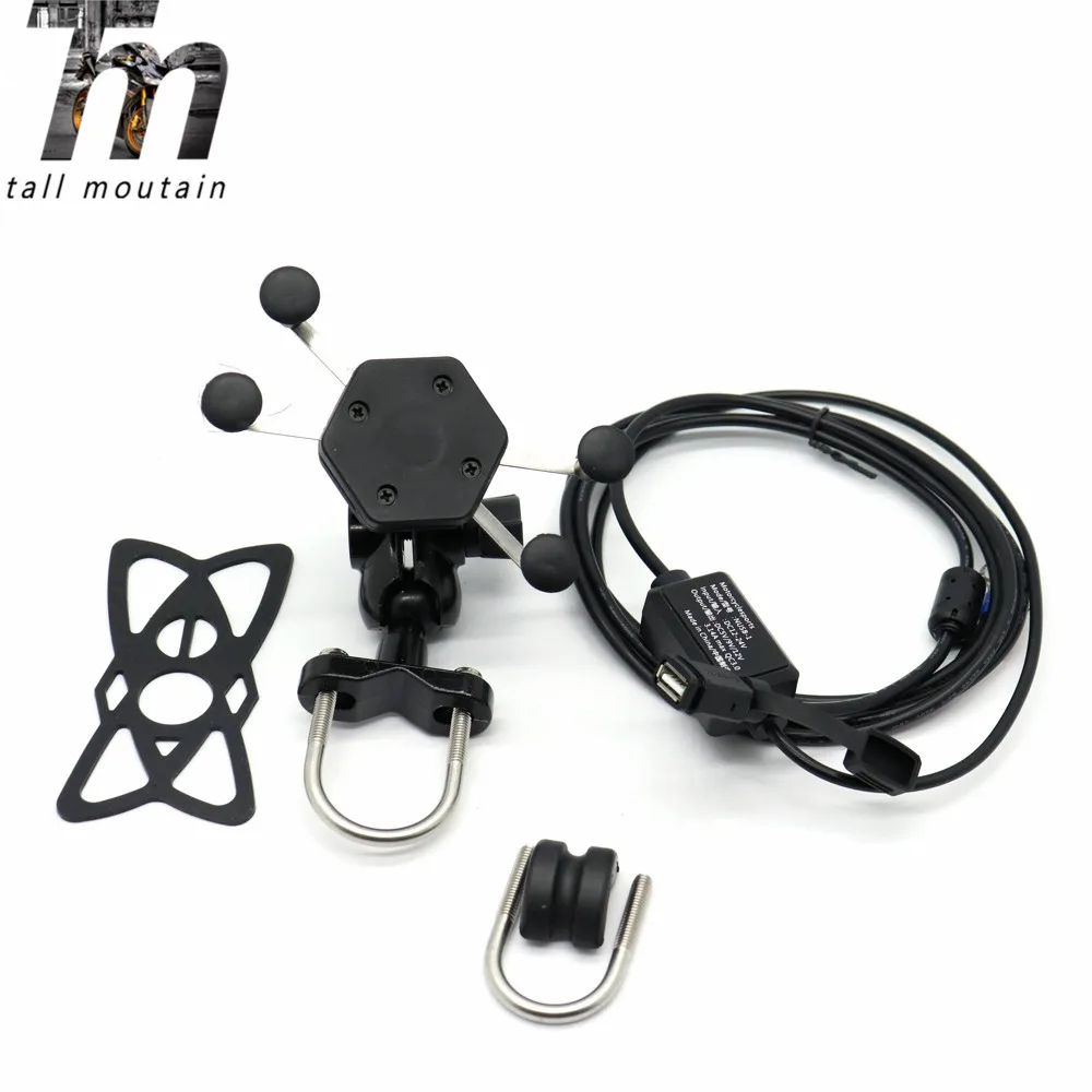 X Grip держатель телефона USB зарядное устройство для BMW F800R F800GT F800GS F700GS F650GS F650 CS/ST/Funduro