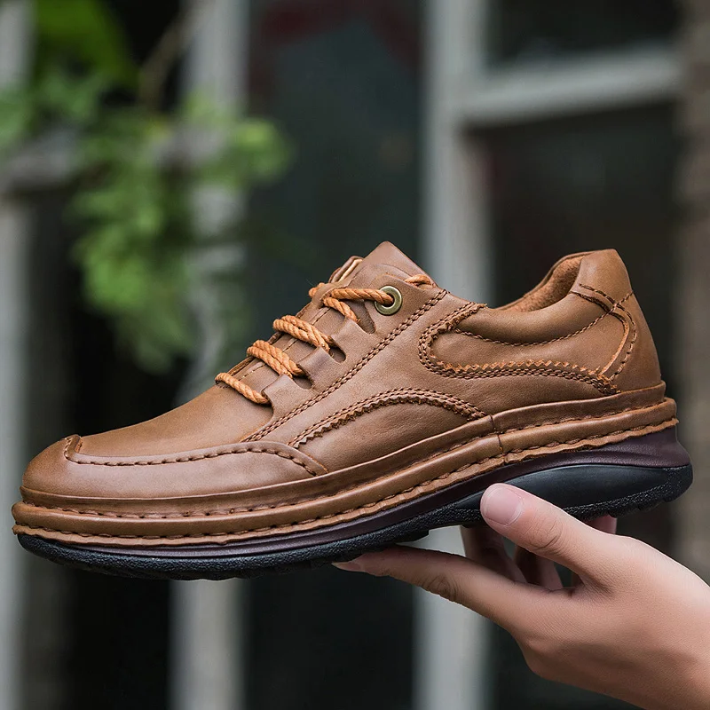 Men's Genuine Leather Shoes Men's Casual Formal Shoes Genuine