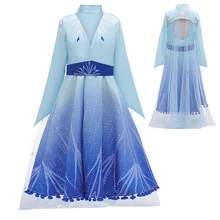 Платье для выпускного вечера с холодным сердцем для маленьких девочек, платье Эльзы, Рождественский костюм для костюмированной вечеринки детское платье принцессы на Хэллоуин