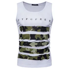 Алиэкспресс Лидер продаж мужская одежда Весна и лето стиль мужская повседневная майка без рукавов с принтом F170