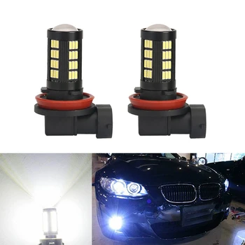 

2x H8 H11 LED Bulbs HB4 9006 Fog Lights Driving 4014SMD Tail Lamp Car Light parking 1200LM 12V - 24V Auto 6000K White