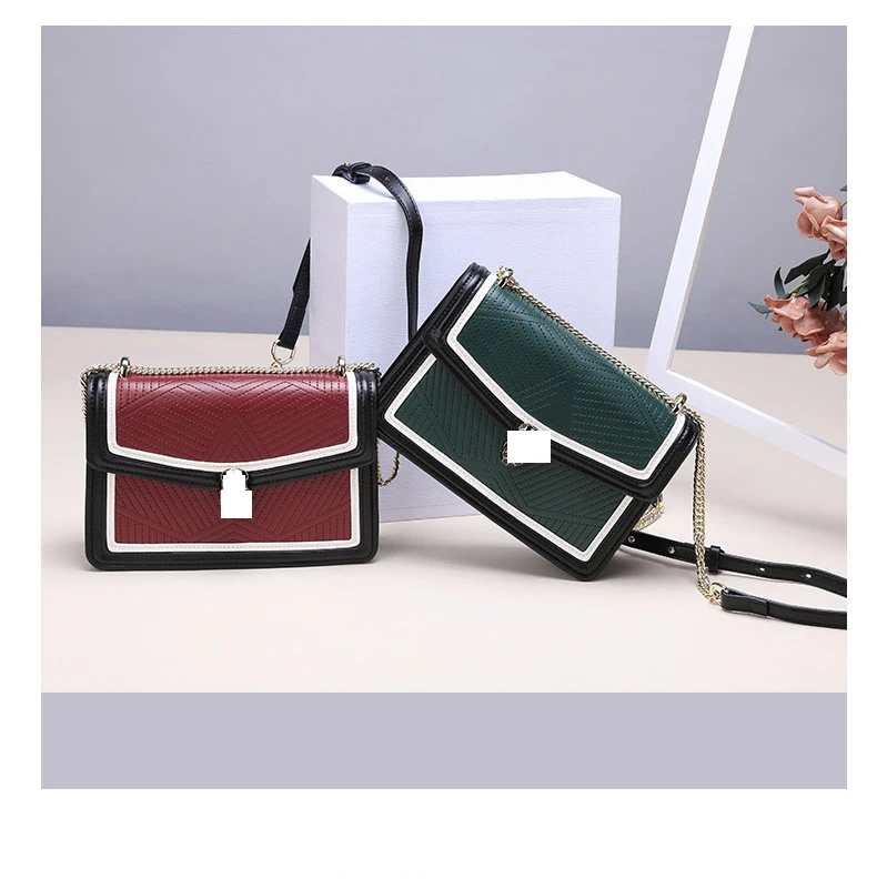 Fashion true cortical chain slant wrap, temperament single shoulder lady small package