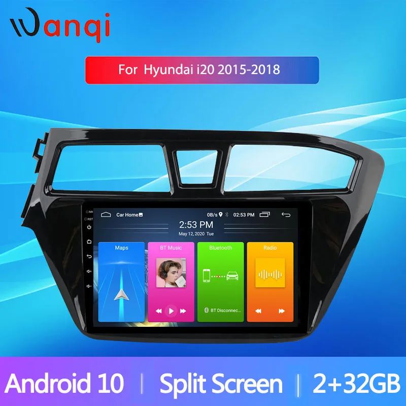 Android10 автомобильный радиоприемник мультимедийный плеер для 2015-2018 HYUNDAI I20 LHD 9