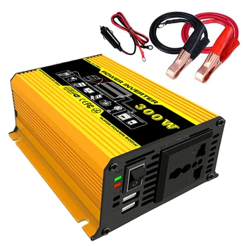 

Car Inverter DC 12V To AC 110V/220V 300W Inverter Voltage Transformer Converter Dual USB LED Display Solar Inverter Socket