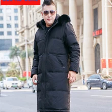 Новая высококачественная куртка-пуховик с капюшоном и меховым воротником для мужчин, модное толстое повседневное очень большое пальто, большие размеры XL-10XL11XL12XL13XL