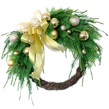 

Simulation Wreath Christmas Decoration Garland Simulation Plus Size Pearlescent Ball Garland Home Hanging Decoration Pendant