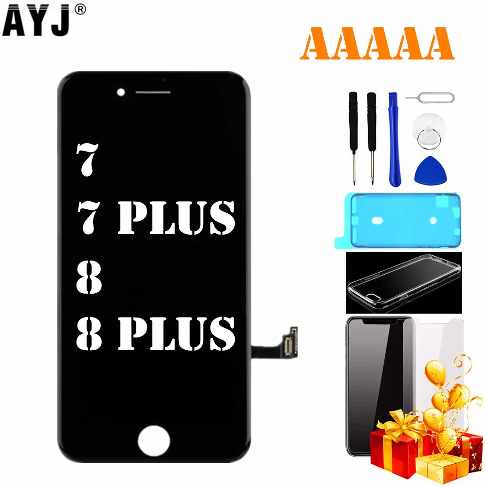 

AAAAA Display For iPhone 6 7 8 Plus LCD 3D Touch Screen Digitizer Assembly 7Plus 8Plus No Dead Pixel Dust Warm White Back light