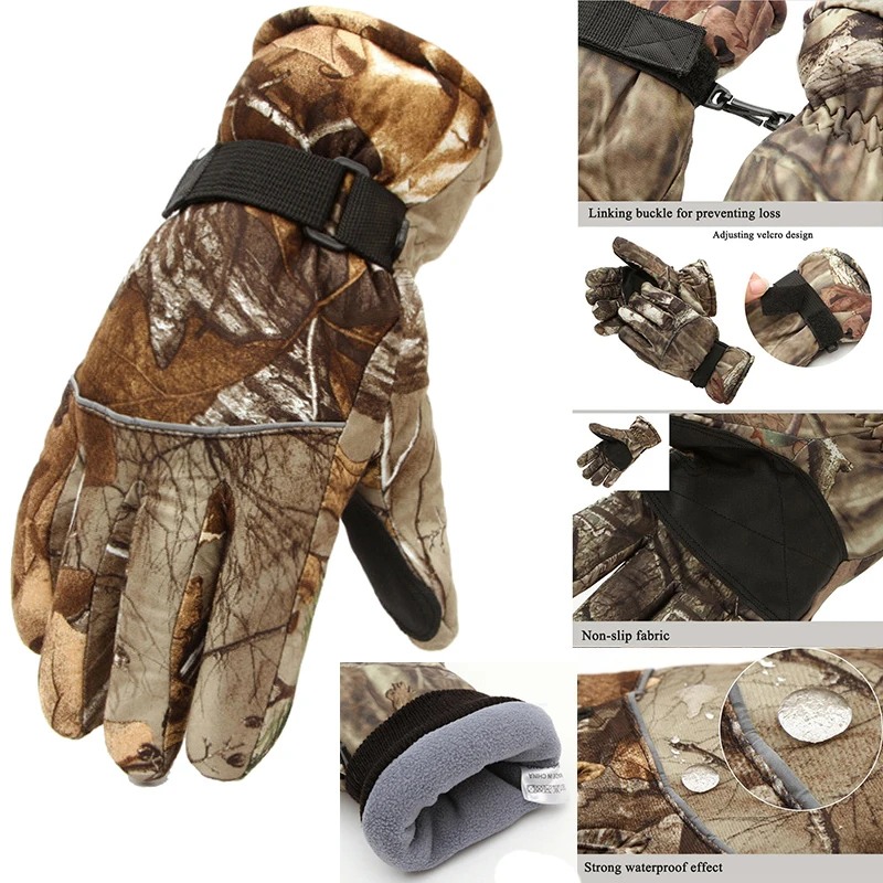 

Full Finger Fleece Fishing Glove Anti-slip Outdoor Hunting Gloves Equipamentos De Pesca Windproof Warm Protect Fishing Gloves