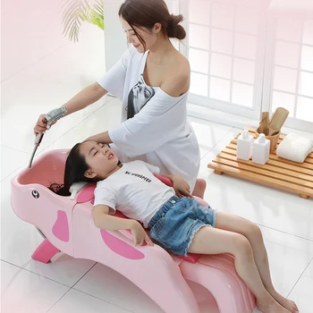 

Stretchable Folding Child Shampoo Chair with Drainpipe Baby Shampoo Chair Child Adult Home Shampoo Bed Shampoo Artifact PP+TPE