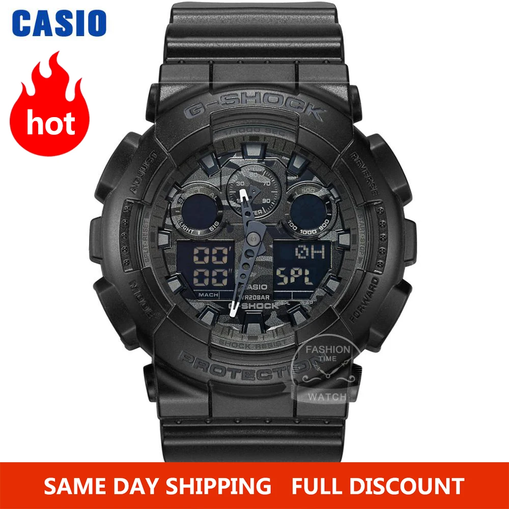 Casio часы мужчины г шок топ роскошный набор военный хронограф светодиодные