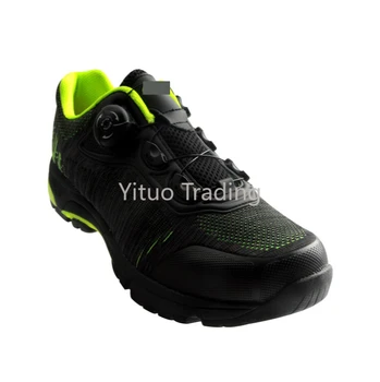 

Men's Mountain Shoes Hard-soled Shoes Rotating Buckle Breathable Cycling Dual-use Black and Red Casual Mountain Cycling Shoes