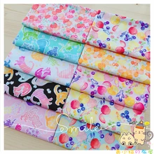 Мультяшная Милая ткань «сделай сам» Лоскутная работа набивная ткань импортированная из Японии sevenberry тонкая простая ткань