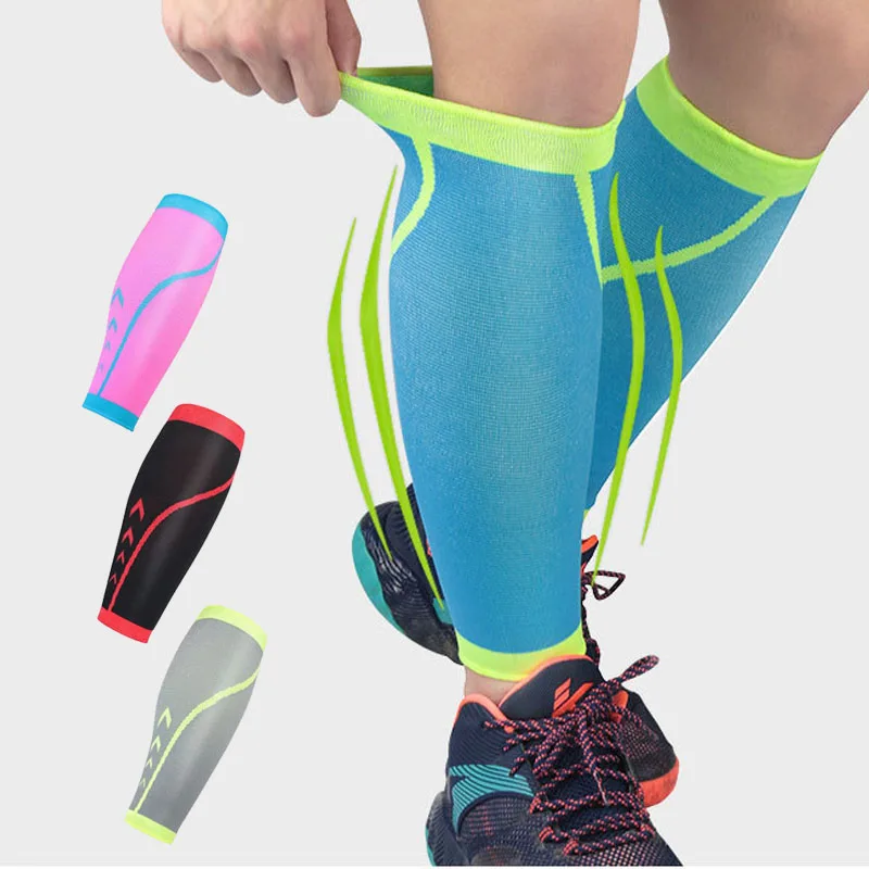 

1 PC Non-slip Shin Guards Soccer Football Protective Leg Calf Compression Sleeves Cycling Running Sports Safety shinguards