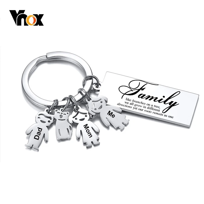Portachiavi Personalizzato Con Cuore In Acciaio Inox | Incisione Gratuita | Regalo Per Fidanzata, Mamma, Moglie