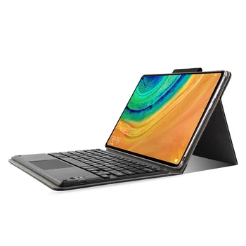 

For Huawei MatePad Pro 10.8 Inch Wireless Keyboard Leather Case 2-in-1 Anti-scratch Tablet Shell with Keyboard