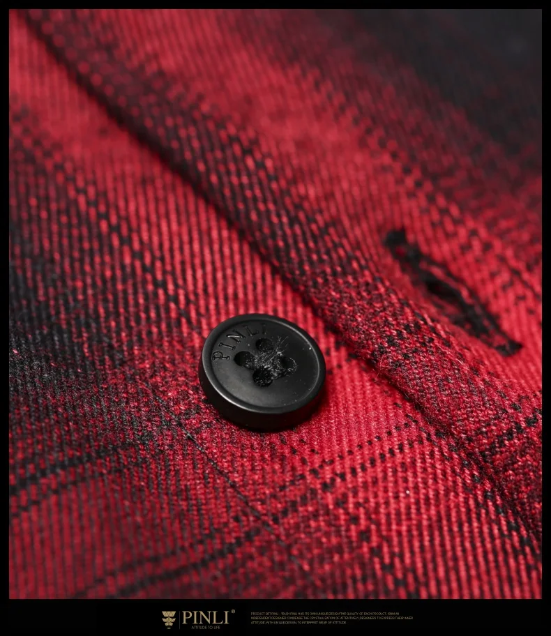 Blusas распродажа Camiseta Masculina Pinli осень Новая мужская рубашка с воротником-капелькой и наплечным принтом с длинными рукавами B193213174