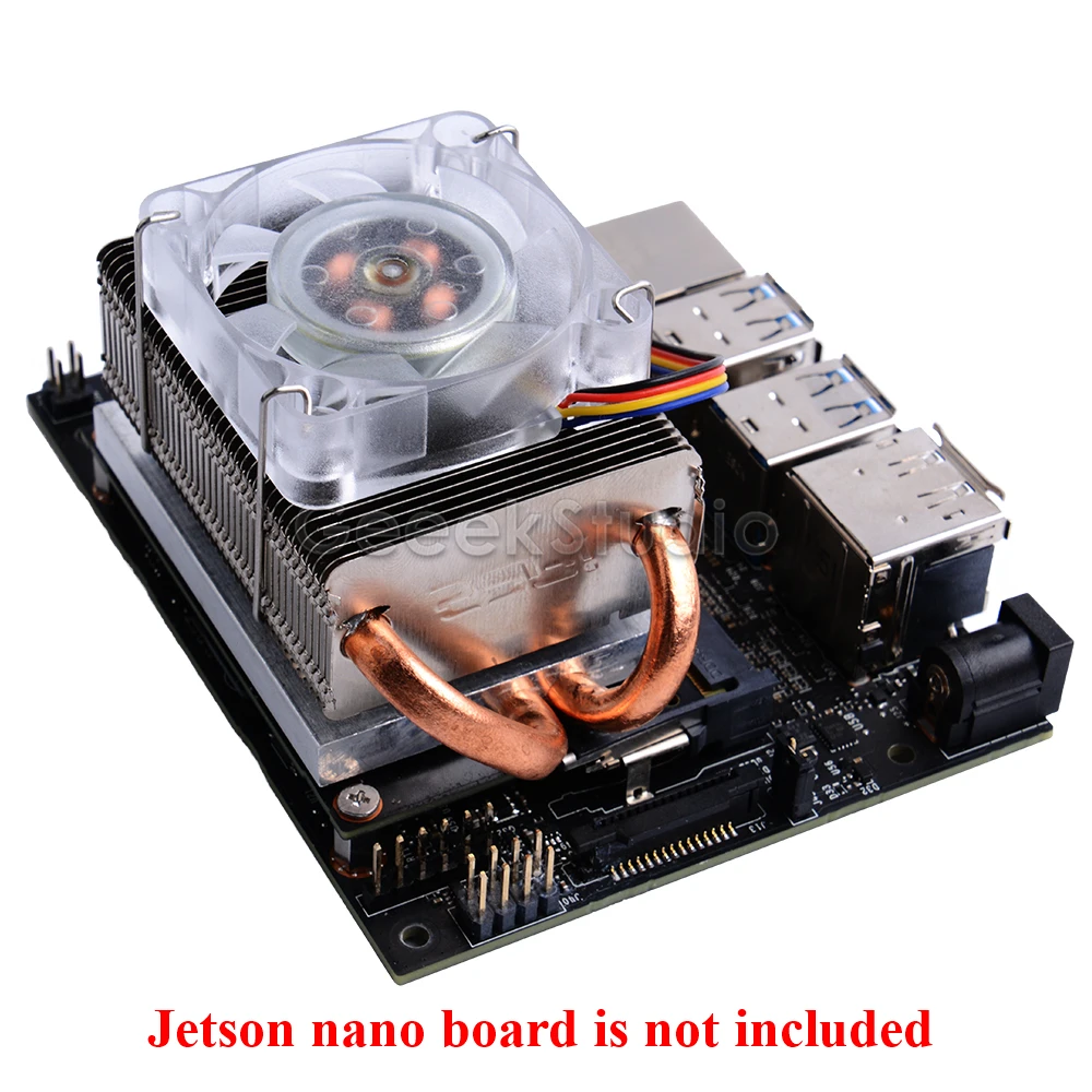 Torre de Gelo Ventilador de Refrigeração Mudando a Luz para Nvidia Super Cores Jetson Nano Placa Desenvolvedor 7 Rgb