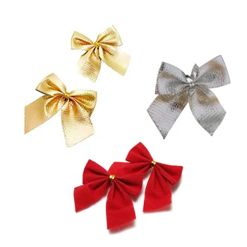 

HOT 24Pcs Decoration Ornament Hanging Bowknot Bow Butterfly Decore Tree Cute Christmas Tree (24pcs)