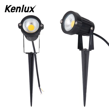 

Kenlux Aluminum 5W Led Garden Light Outdoor Waterproof Spike Light led spot light for garden lawn lamp Landscape Path Spot Bulbs